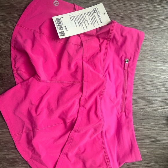 NWT Lululemon Speed Up MR Short 4” Sonic Pink - Picture 4 of 5